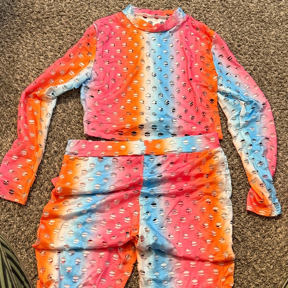 Rainbow two piece set